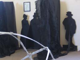 Close up of the silhouettes