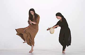 Catrina and Mardi dancing