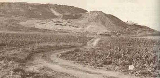 Dirt road in a grassy landscape
