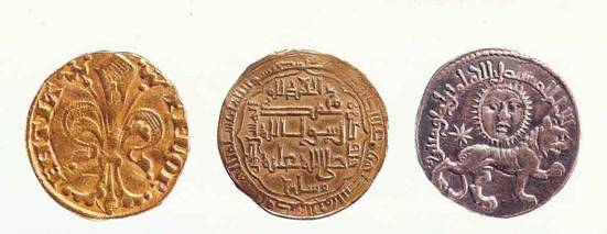 Three ancient coins