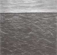 Leopoldine Hugo Drawing of the sea detail